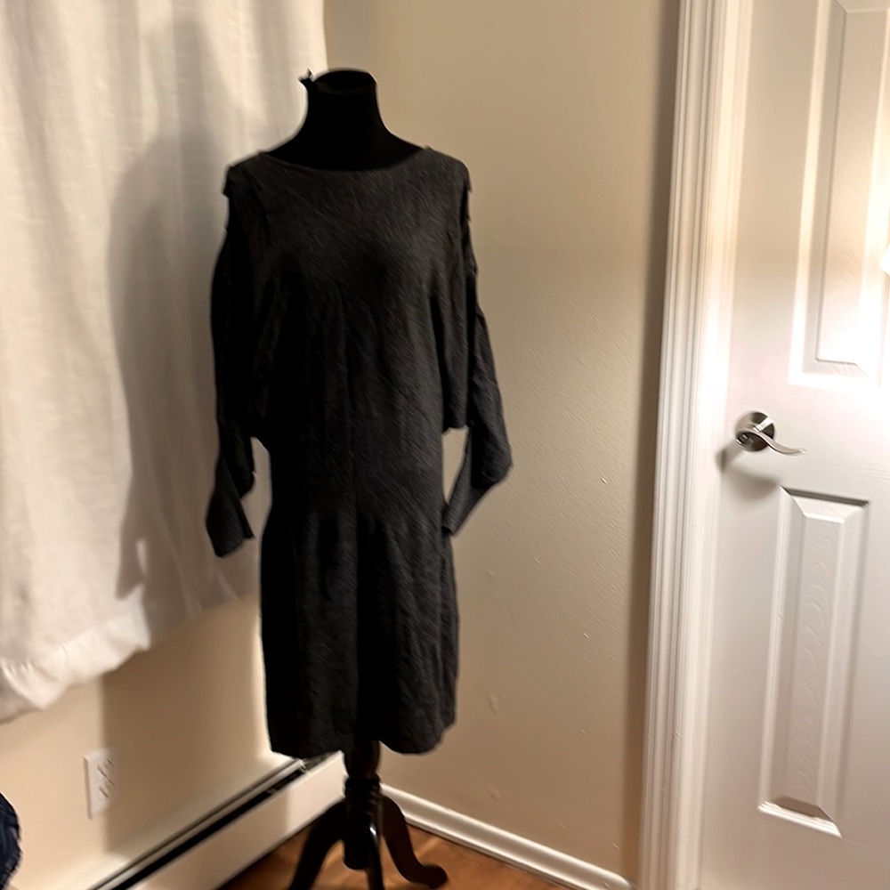 QI Gray Cashmere Dress